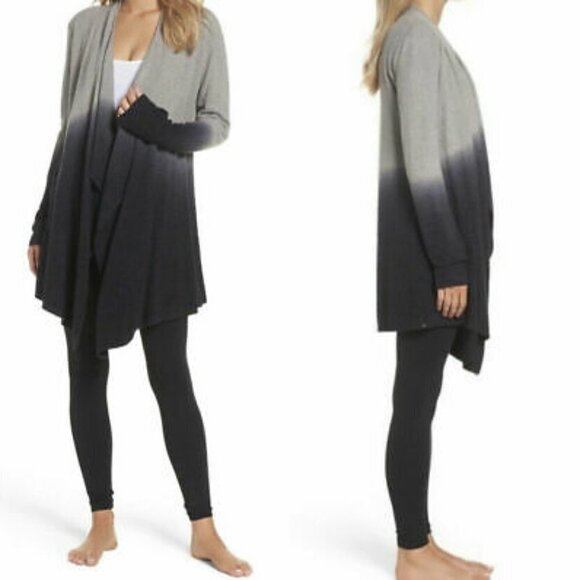 Barefoot Dreams Bamboo Chic Lite Cozy Ombré Long Drape Cardigan SMALL ME… - Picture 15 of 15